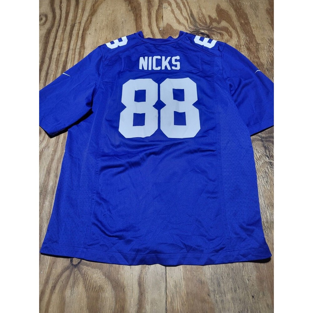 Nike On Field Hakeem Nicks #88 New York Giants Blue Jersey Men XL @H9